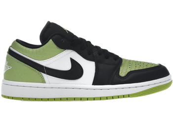 Jordan 1 Low Snakeskin Vivid Green (Women's) for sale