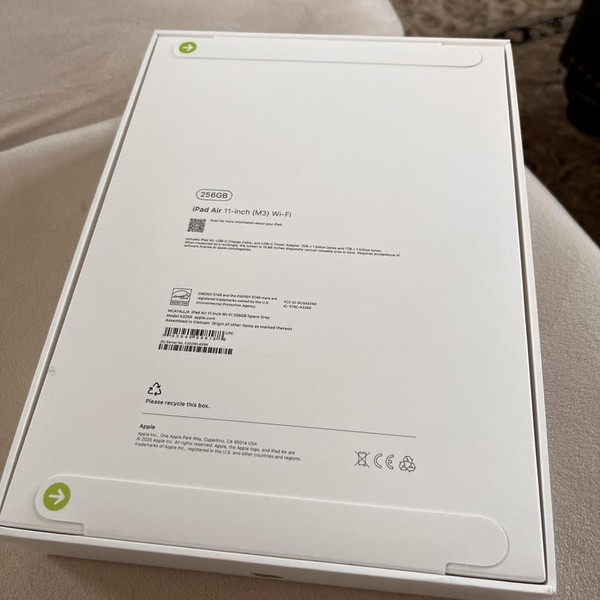 Apple iPad Air 11 inch (M3) 2025 - Wi-Fi, Gray, 256 GB, A3266