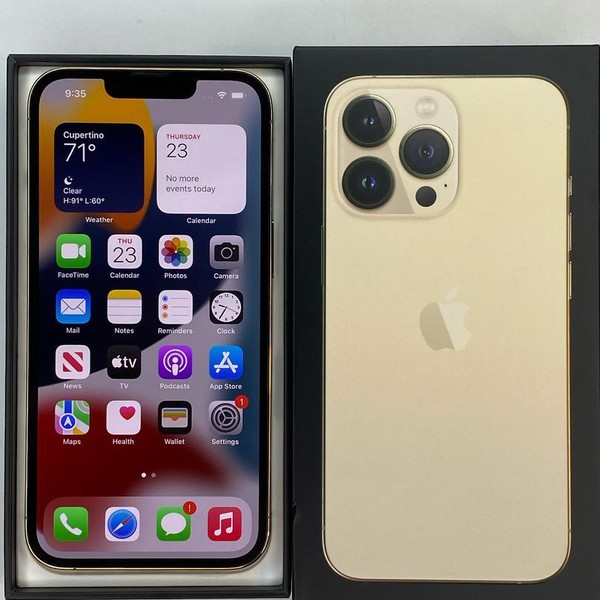 Apple iPhone 13 Pro - AT&T, Gold, 256 GB, A2483