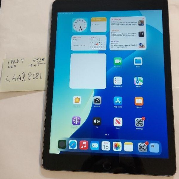 Apple iPad 9th Gen - Unlocked, 64 GB, Gray, A2603