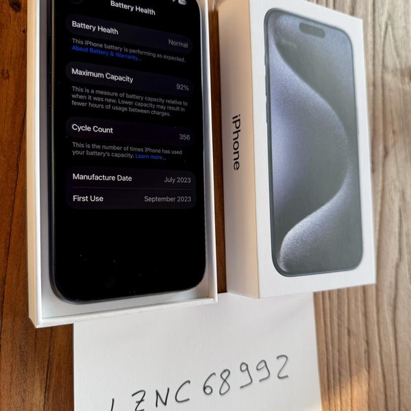 Apple iPhone 15 Pro - Unlocked, 256 GB, Blue, A2848