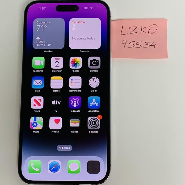 Apple iPhone 14 Pro Max - Unlocked, Purple, 512 GB, A2651