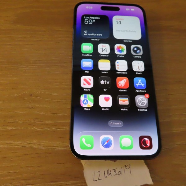 Apple iPhone 14 Pro Max - Unlocked, 256 GB, Purple, A2651