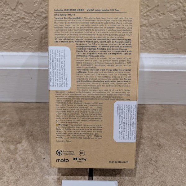 Motorola Edge (2022) - T-Mobile, 128 GB, Gray, 8 GB