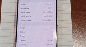 Good
													Apple iPhone 16 Pro - Unlocked, Natural, 128 GB, A3083, photo 4 of 4