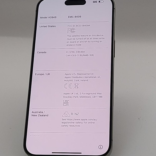 Apple iPhone 15 Pro Max - AT&T, 256 GB, Natural, A2849