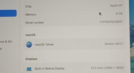 Fair
													MacBook Pro 2020 - 13" - Apple M1, Gray, 512 GB, 8 GB, photo 3 of 10