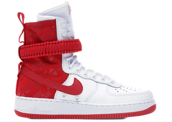 Nike SF Air Force 1 High White University Red for sale