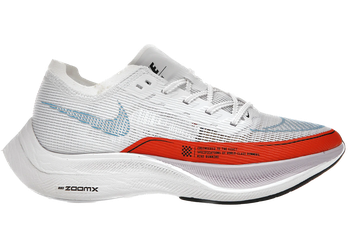Nike ZoomX Vaporfly Next% 2 White Laser Blue Rush Orange for sale