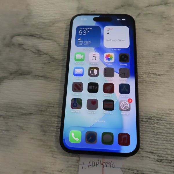 Apple iPhone 15 - Unlocked, 128 GB, Black, A2846