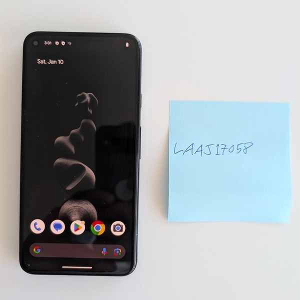 Google Pixel 5 - Unlocked, 128 GB, Black, 8 GB, GD1YQ