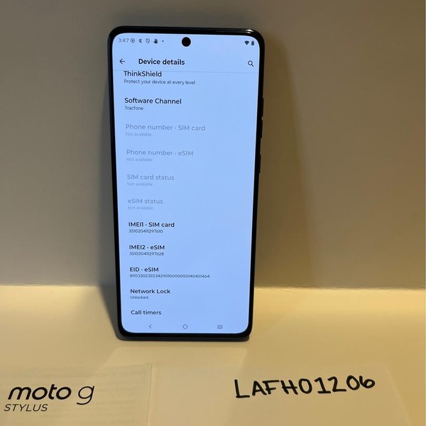Moto G Stylus 5G (2025) - Unlocked, 128 GB, Gibraltar Sea, 8 GB