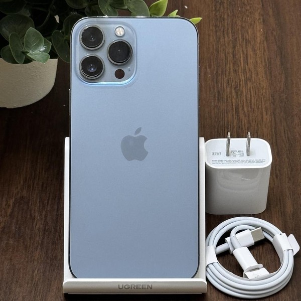 Apple iPhone 13 Pro Max - Unlocked, Sierra Blue, 128 GB, A2484