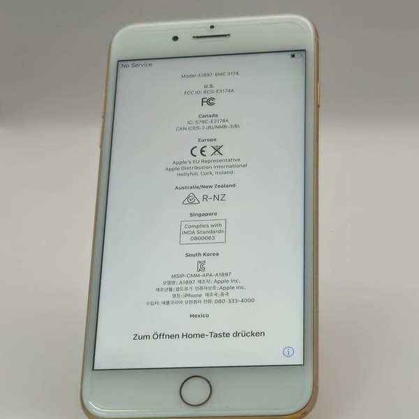 Apple iPhone 8 Plus - Unlocked, 64 GB, Gold, A1897, GSM