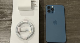 Good
													Apple iPhone 12 Pro - Unlocked, Pacific Blue, 128 GB, A2341, photo 1 of 4