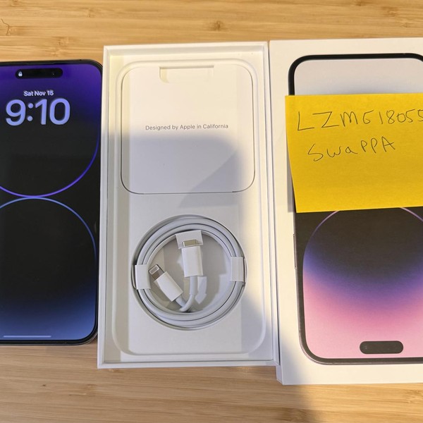 Apple iPhone 14 Pro Max - Unlocked, 1 TB, Purple, A2651