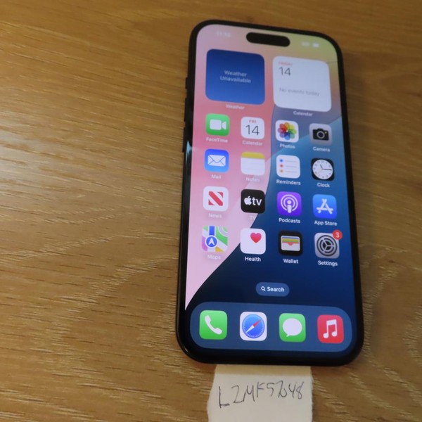 Apple iPhone 15 - T-Mobile, 128 GB, Black, A2846