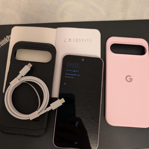 Google Pixel 9 Pro XL - Unlocked, 256 GB, Rose, 16 GB, GGX8B