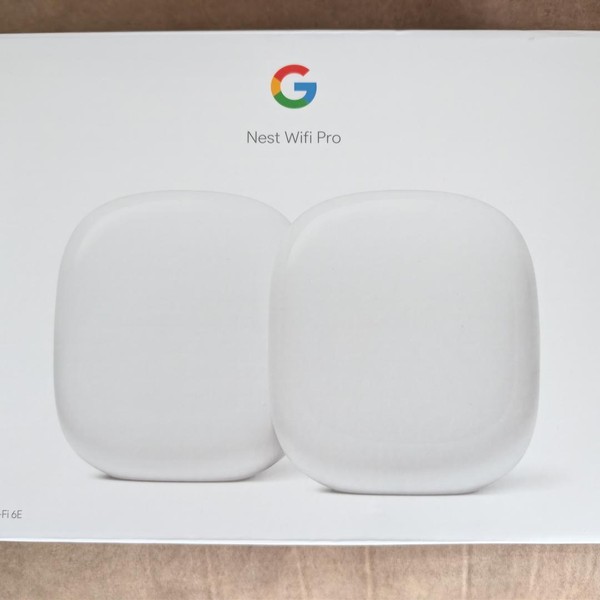 Google Nest Wifi Pro 6e Mesh Router - Snow, 2-Pack