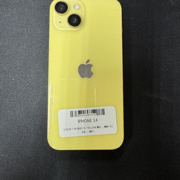 Apple iPhone 14 - T-Mobile, 128 GB, Yellow, A2649