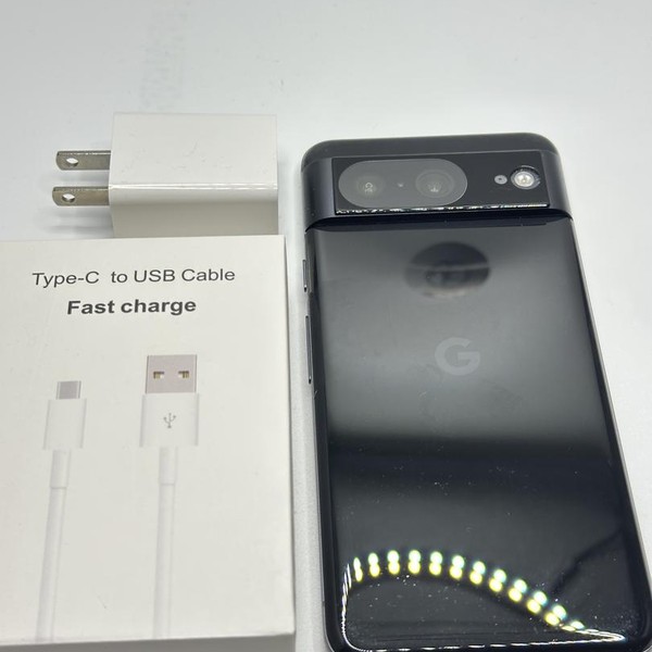 Google Pixel 8 - Unlocked, 128 GB, Obsidian, 8 GB, G9BQD, Sub-6 5G