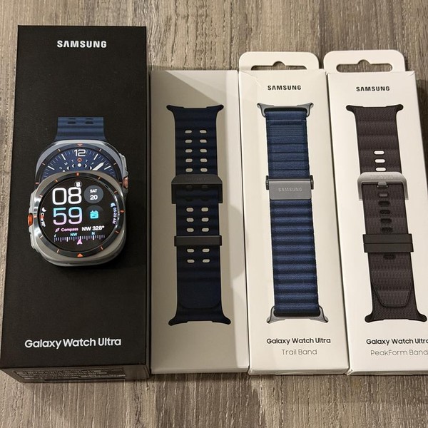 Samsung Galaxy Watch Ultra (2025) - Unlocked, Titanium Blue, SM-L705, 47mm