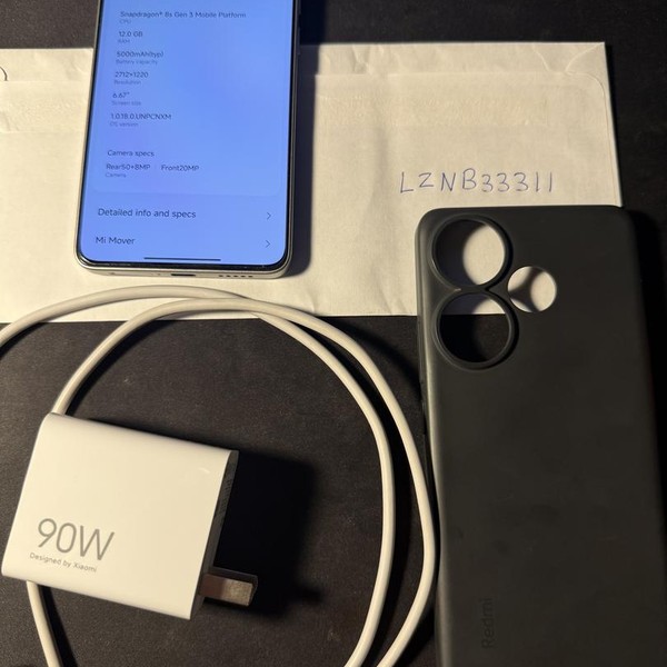 Xiaomi Redmi Turbo 3 - Unlocked Non-US, Titanium, 256 GB, 12 GB