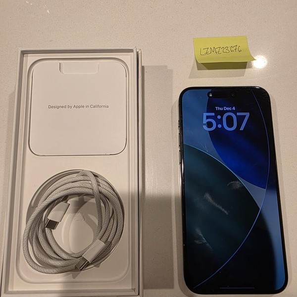 Apple iPhone 15 Pro Max - Unlocked, 512 GB, Black, A2849