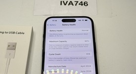 Good
													Apple iPhone 15 - Unlocked, Black, 128 GB, A2846, photo 1 of 4