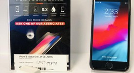 Good
													Apple iPhone 8 - Unlocked, Gray, 64 GB, A1905, GSM, photo 1 of 4