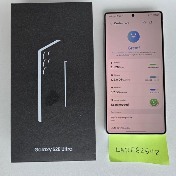 Samsung Galaxy S25 Ultra - Unlocked, 512 GB, Silverblue, 12 GB, SM-S938U1