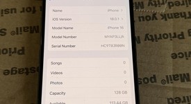 Good
													Apple iPhone 16 - Unlocked, Black, 128 GB, A3081, photo 2 of 11