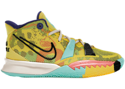 Kyrie 7 1 World 1 People Electric Yellow (GS) for sale