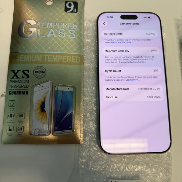 Apple iPhone 16 Pro Max - Unlocked, 256 GB, White, A3084