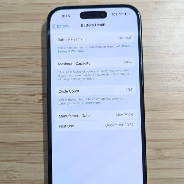 Apple iPhone 15 - Unlocked, 128 GB, Black, A2846