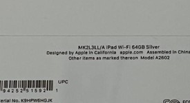 New
													Apple iPad 9th Gen - Wi-Fi, Silver, 64 GB, A2602, photo 3 of 5