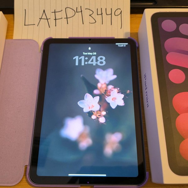Apple iPad Mini (6th Gen) - Wi-Fi, 64 GB, Purple, A2567