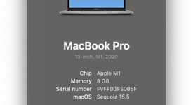 Good
													MacBook Pro 2020 - 13" - Apple M1, Gray, 512 GB, 8 GB, photo 1 of 8