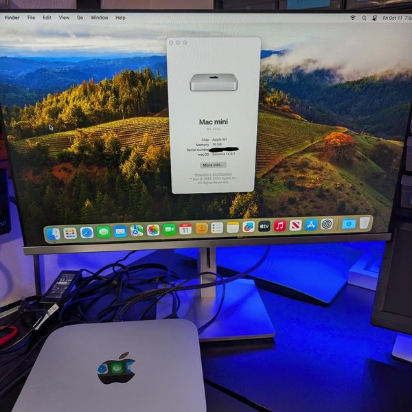 Mac mini 2020 - 256 GB, Silver, 16 GB, Apple M1