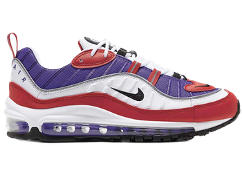 Nike Air Max 98 Psychic Purple University Red (Women's) for sale
