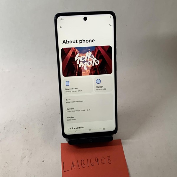 Moto G Power (2026) - Unlocked, 128 GB, PANTONE Evening Blue