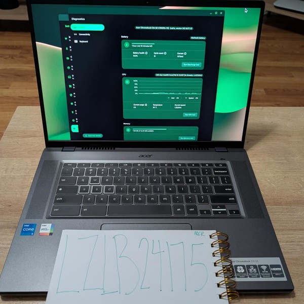 Acer Chromebook 516 GE - I5, Gray, 256 GB, 16 GB