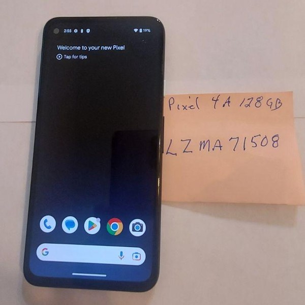 Google Pixel 4a - Verizon, 128 GB, Black, 6 GB, G025J