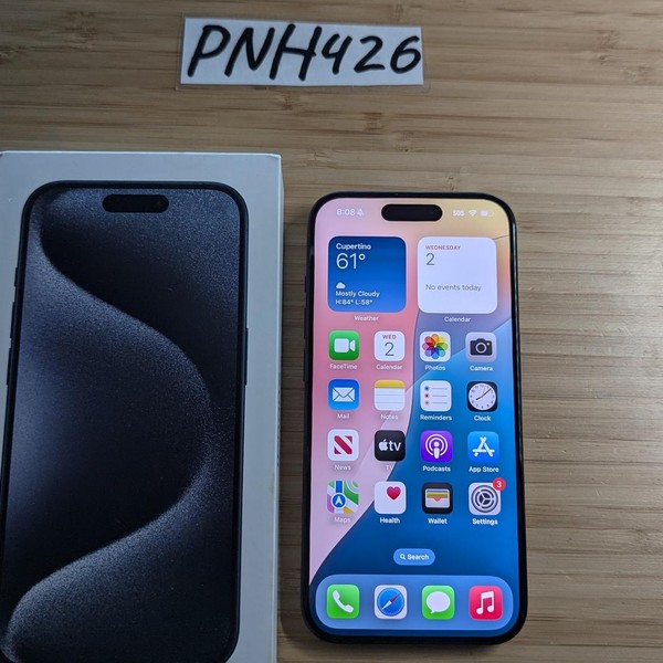 Apple iPhone 15 Pro - Unlocked, 128GB, Blue, A2848 - LZHA89633