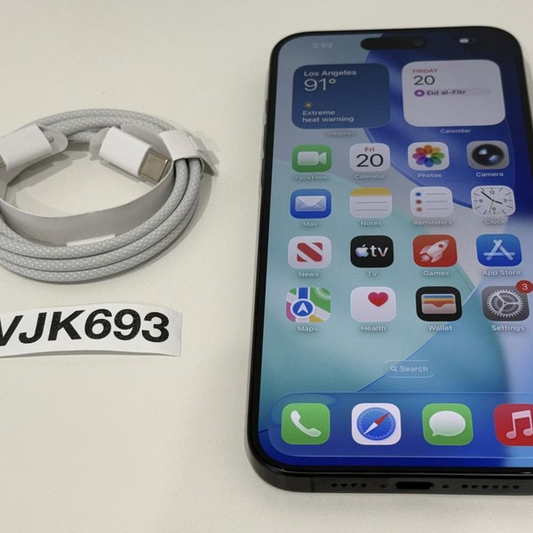 Apple iPhone 15 Pro Max - Unlocked, 512 GB, Black, A2849