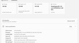 Good
													Microsoft Surface Pro 11 - Platinum, 256 GB, 16 GB, photo 5 of 15