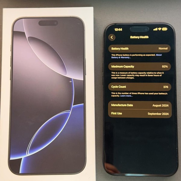 Apple iPhone 16 Pro Max - Unlocked, 512 GB, Black, A3084