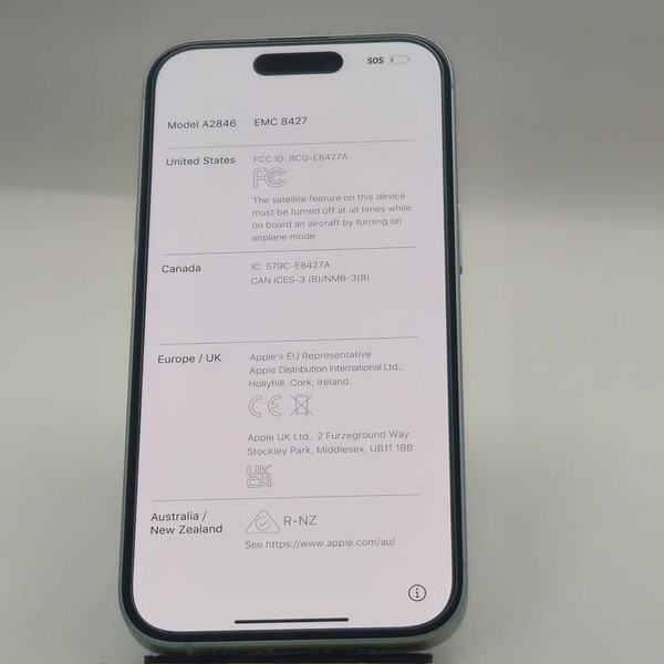 Apple iPhone 15 - Verizon, 128 GB, Blue, A2846