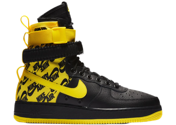 Nike SF Air Force 1 High Black Dynamic Yellow for sale
