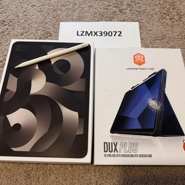 Apple iPad Air 5th Gen - Wi-Fi, 256 GB, Starlight, A2588